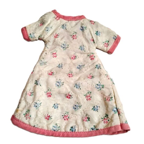 Vintage 40s 50s Quilted Doll Robe with Pink Binding for 8 or 9 Inch Fashion Doll - Picture 2 of 4